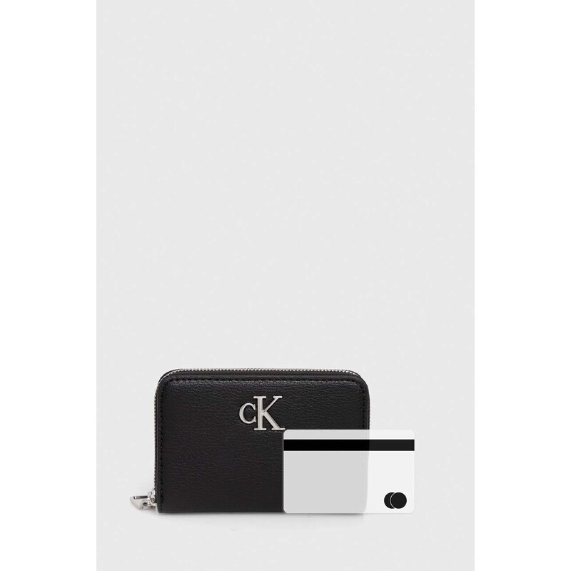 Peněženka Calvin Klein Jeans černá barva, K60K611500