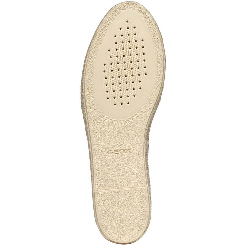 Kožené espadrilky Geox D LAMPEDUSA A černá barva, D36V0A00085C9999