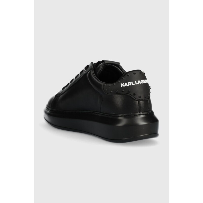 Kožené sneakers boty Karl Lagerfeld KAPRI MENS černá barva, KL52574