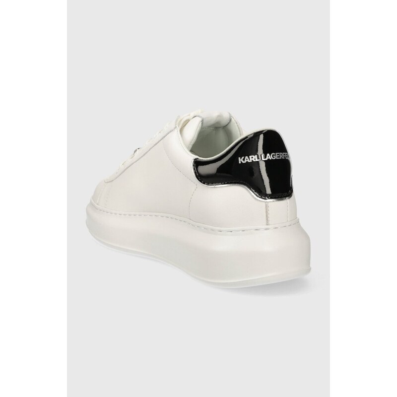 Kožené sneakers boty Karl Lagerfeld KAPRI MENS bílá barva, KL52510S