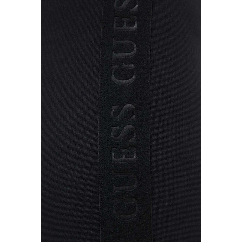 Legíny Guess GIULIA dámské, černá barva, hladké, V4RB15 KC3X2