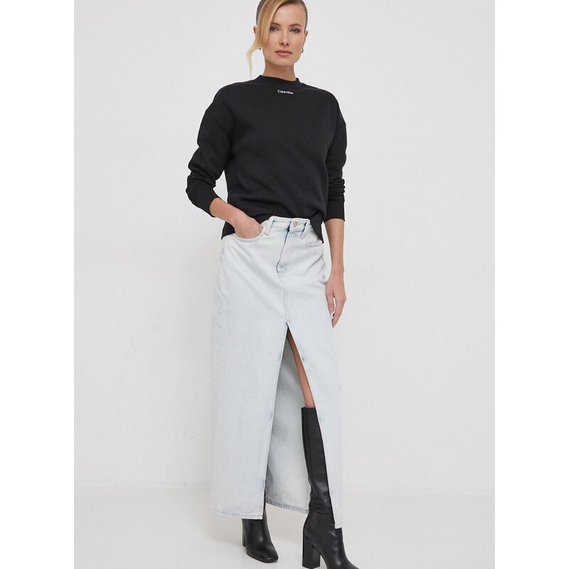 Džínová sukně Calvin Klein Jeans midi