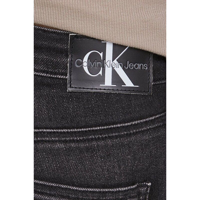 Džíny Calvin Klein Jeans dámské, černá barva