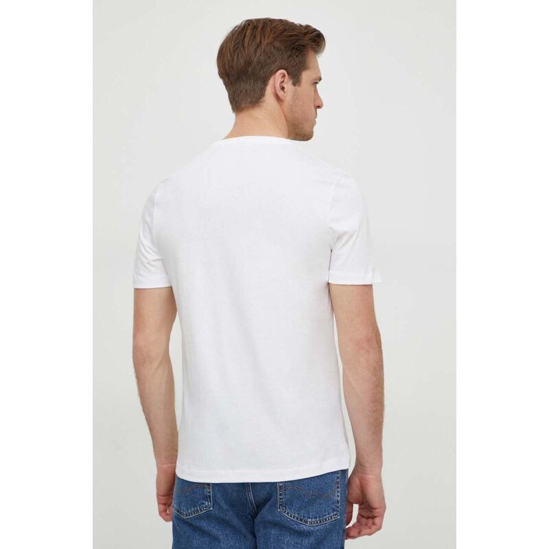 Bavlněné tričko Michael Kors bílá barva, s potiskem