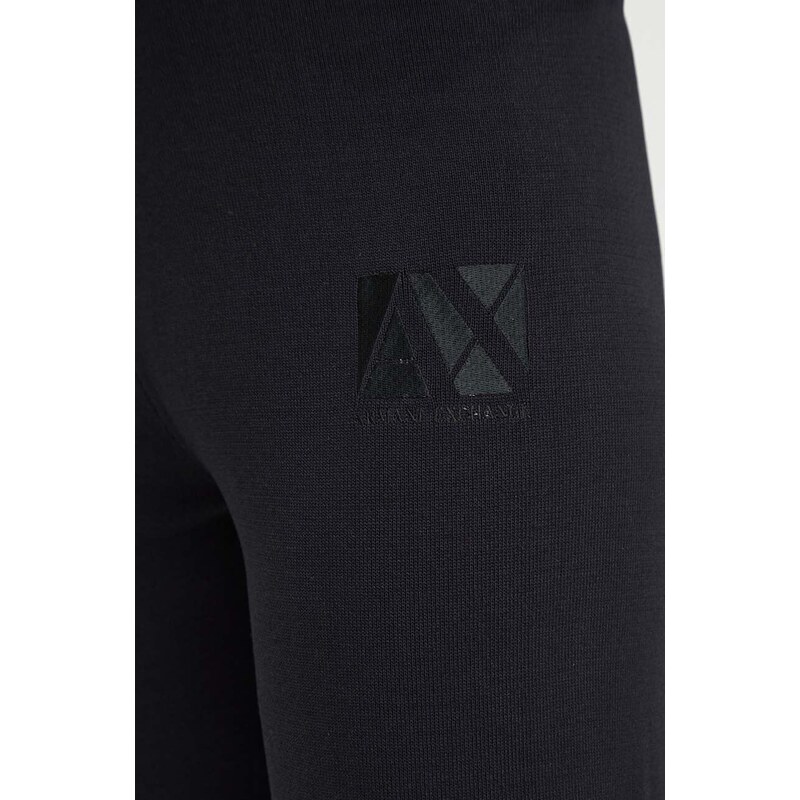 Tepláky Armani Exchange černá barva, s aplikací, 3DYP1H YMH6Z