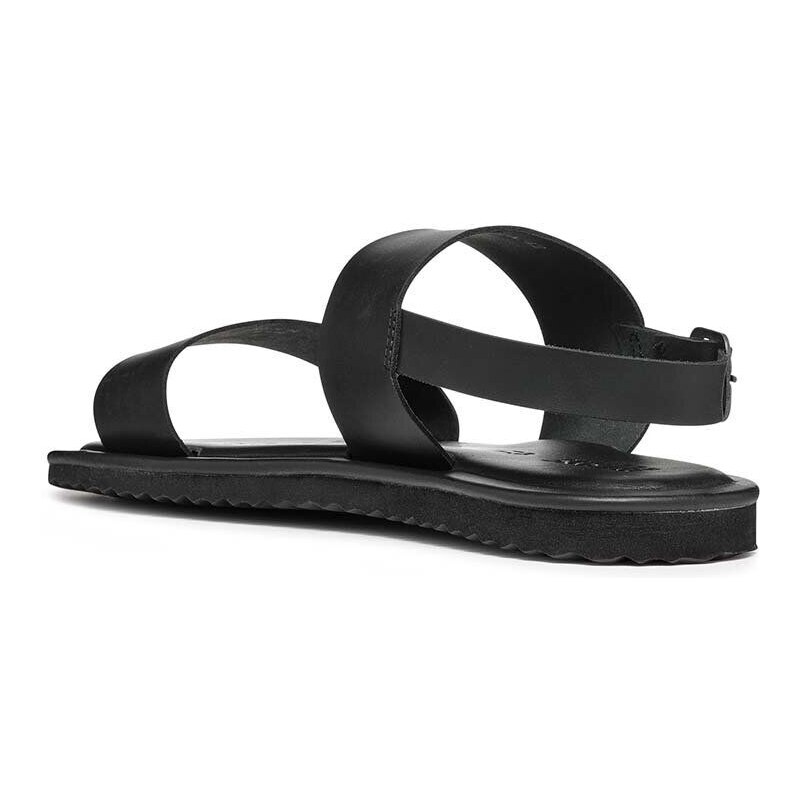 Kožené sandály Geox U ERICE A černá barva, U36GUA00043C9999