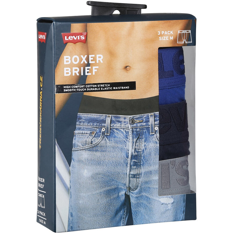 Levi's 3PACK pánské boxerky Levis vícebarevné