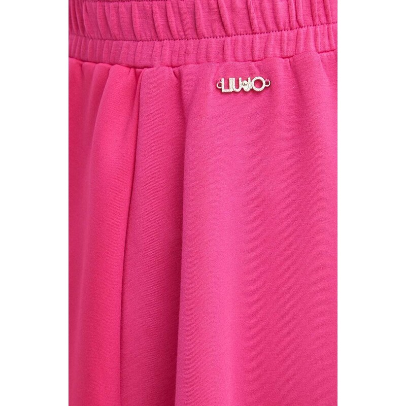 Sukně Liu Jo růžová barva, mini, áčková