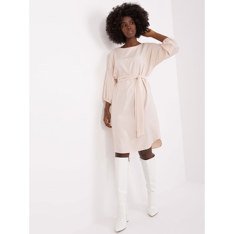 RUE PARIS Dress-WN-SK-669.92P-light beige