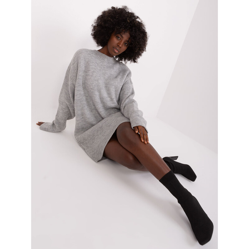 RUE PARIS Dress-LC-SK-0568.01P-grey