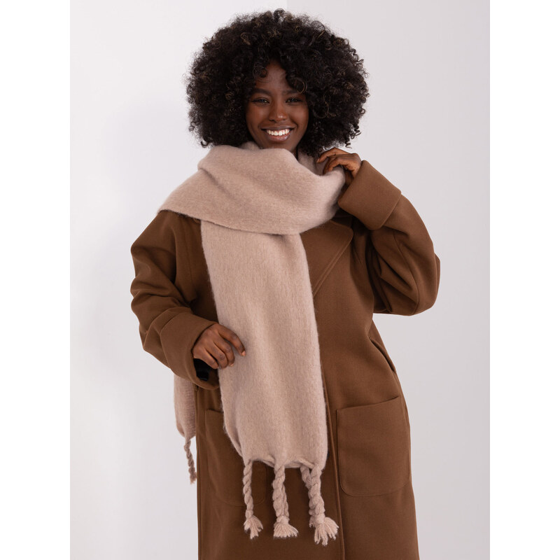 Wool Fashion Italia Scarf-AT-SZ-2313502.20P-dark beige