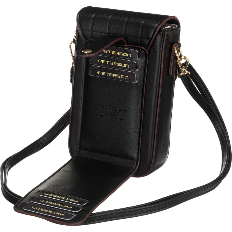 PETERSON ČERNÁ MINI CROSSBODY KABELKA