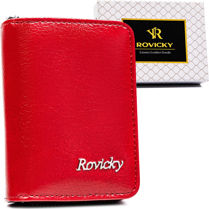 Rovicky červená malá peněženka V226