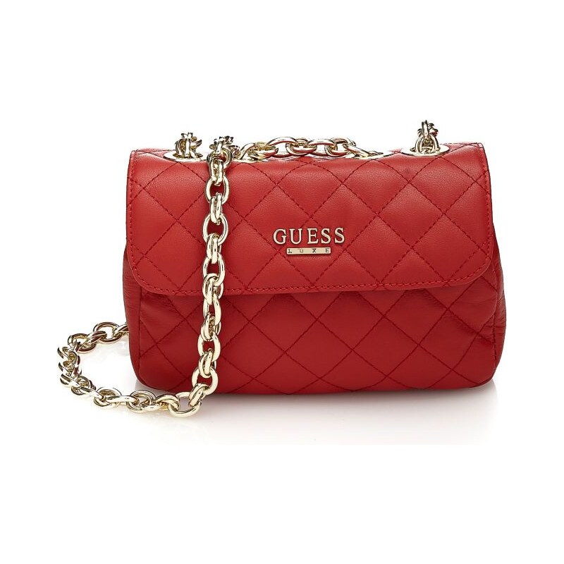 Guess Suave Quilted Crossbody Mini Flap Bag