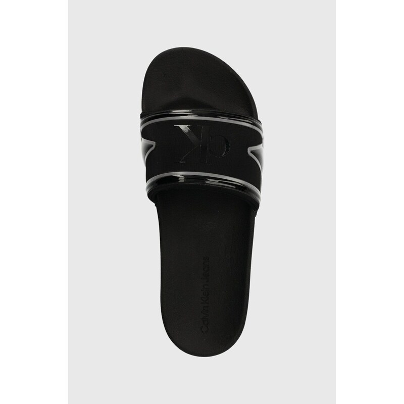 Pantofle Calvin Klein Jeans TRUCK SLIDE IN pánské, černá barva, YM0YM00862