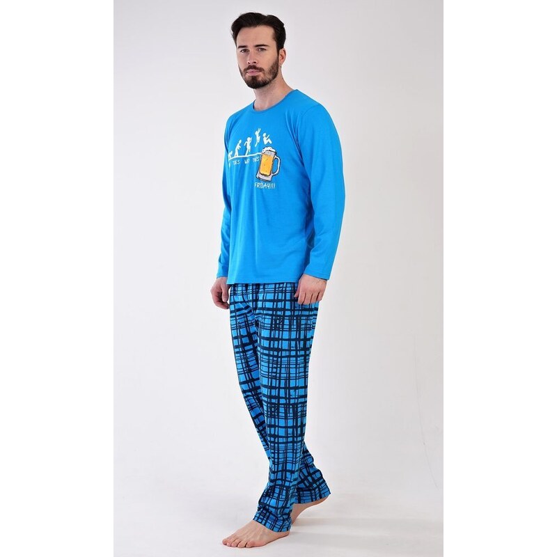 Cool Comics Pánské pyžamo dlouhé Filip - modrá