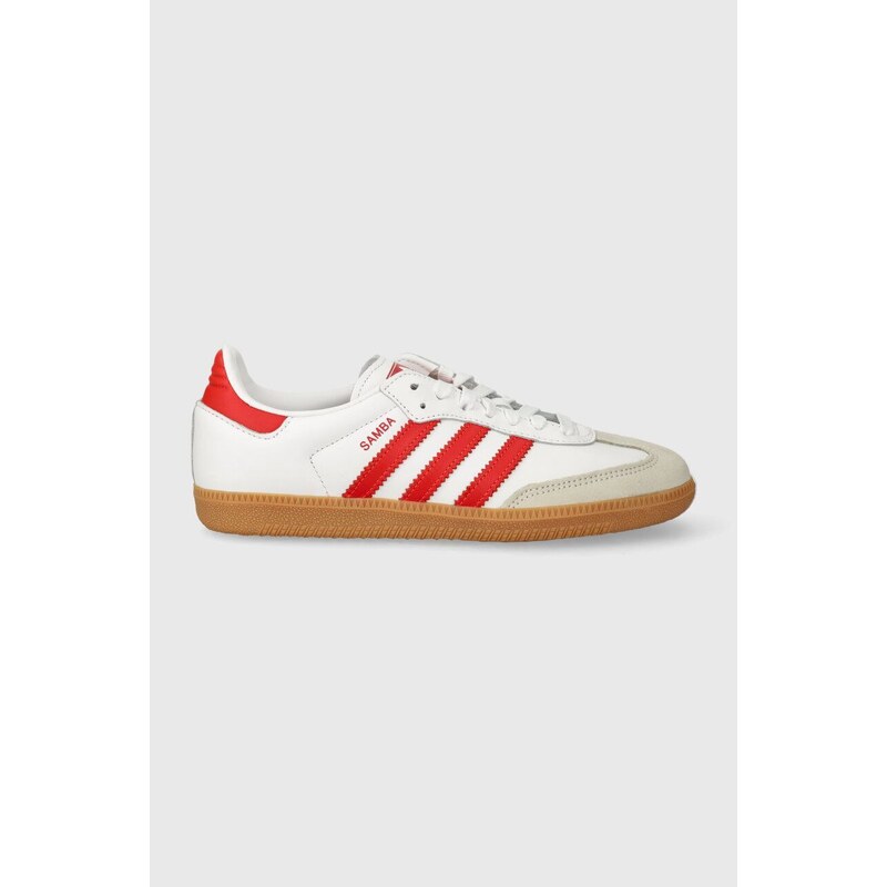 Kožené sneakers boty adidas Originals Samba OG bílá barva, IF6513