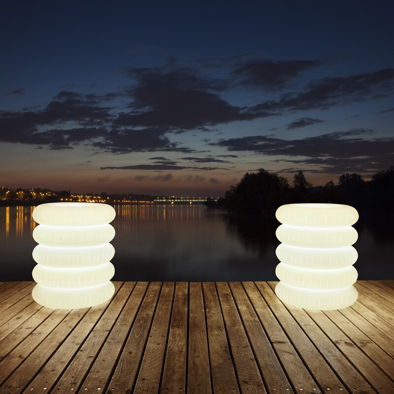 LED stojací lampa Puff Buff BIG PUFF outdoor D66x80cm