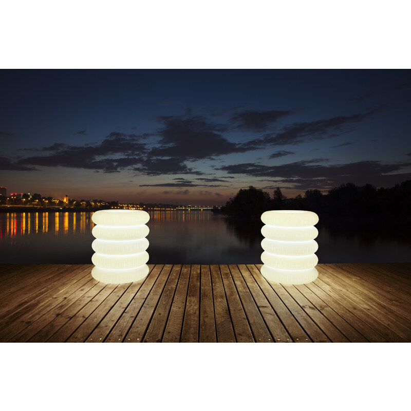 LED stojací lampa Puff Buff BIG PUFF outdoor D66x80cm