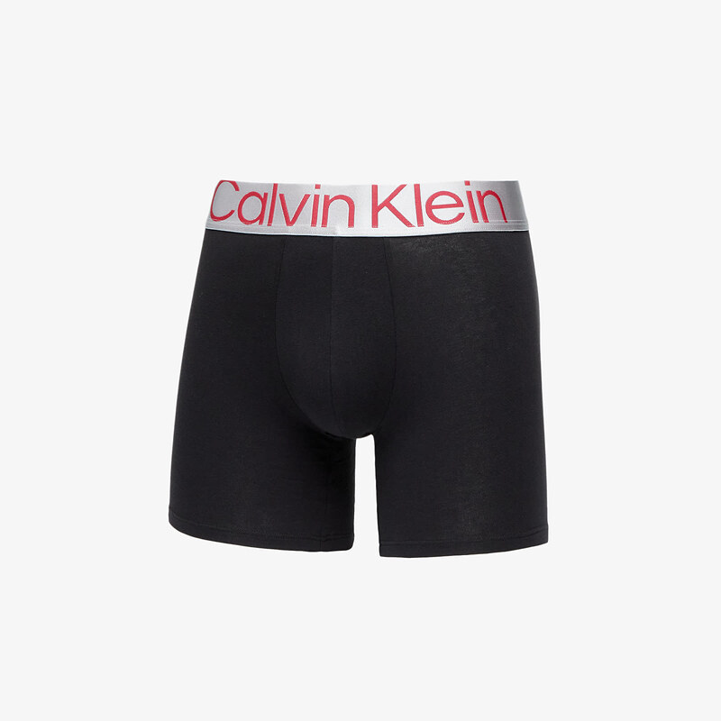 Boxerky Calvin Klein Reconsidered Steel Cotton Boxer Brief 3-Pack Black/ Grey Heather