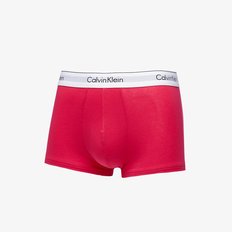 Boxerky Calvin Klein Modern Cotton Stretch Trunk 3-Pack Virtual Red/ Iron Gate/ Eucalyptus