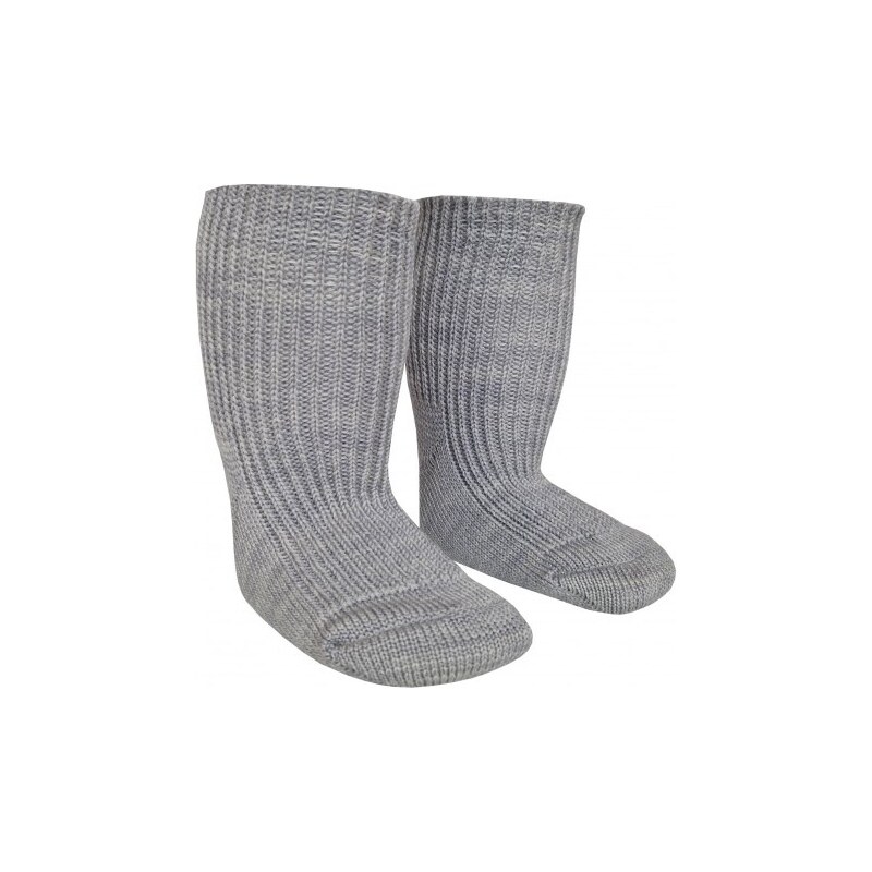 Dětské merino 95% ponožky RIPE šedé MUFFIN MODE