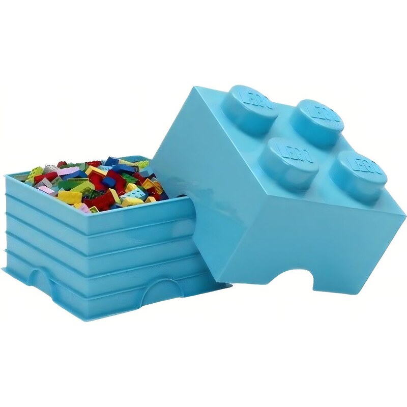 Lego Azurově modrý úložný box LEGO Smart 25 x 25 cm