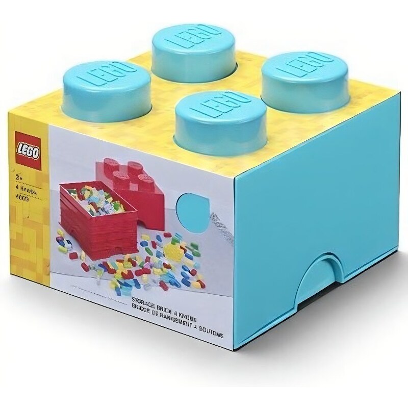 Lego Azurově modrý úložný box LEGO Smart 25 x 25 cm