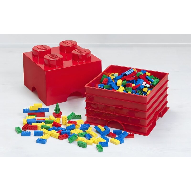 Lego Azurově modrý úložný box LEGO Smart 25 x 25 cm