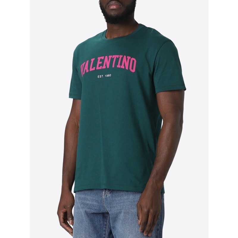 VALENTINO Logo Green tričko