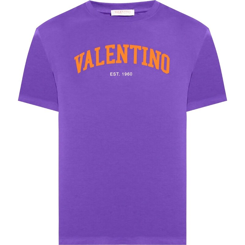 VALENTINO Logo Purple tričko