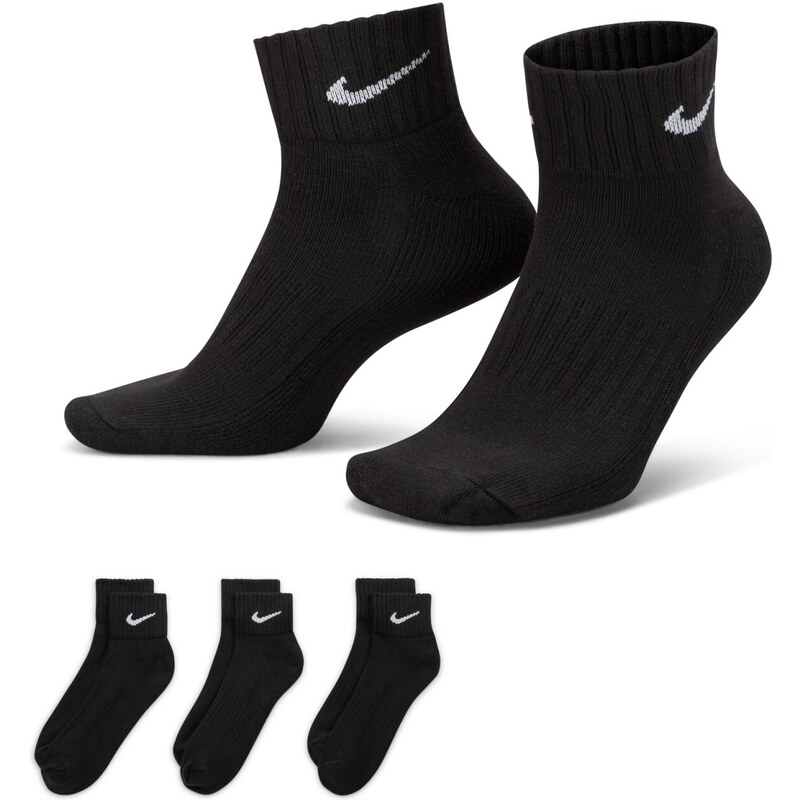 Nike U NK V CUSH ANKLE- 3P VALUE BLACK/WHITE