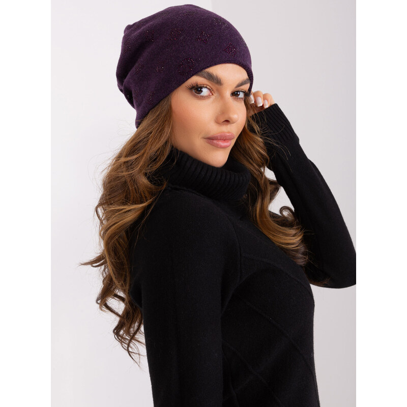 Wool Fashion Italia Cap-AT-CZ-2325.85-dark purple
