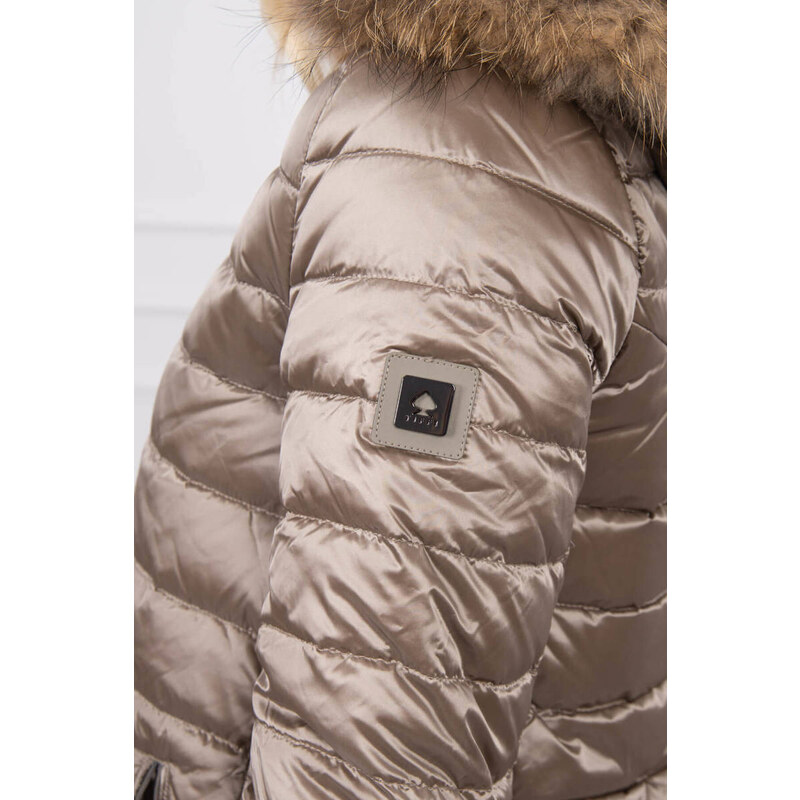 K-Fashion Zimní bunda TIFFI 27 béžová