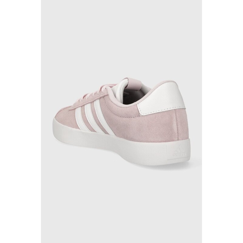 Semišové sneakers boty adidas COURT růžová barva, ID6281