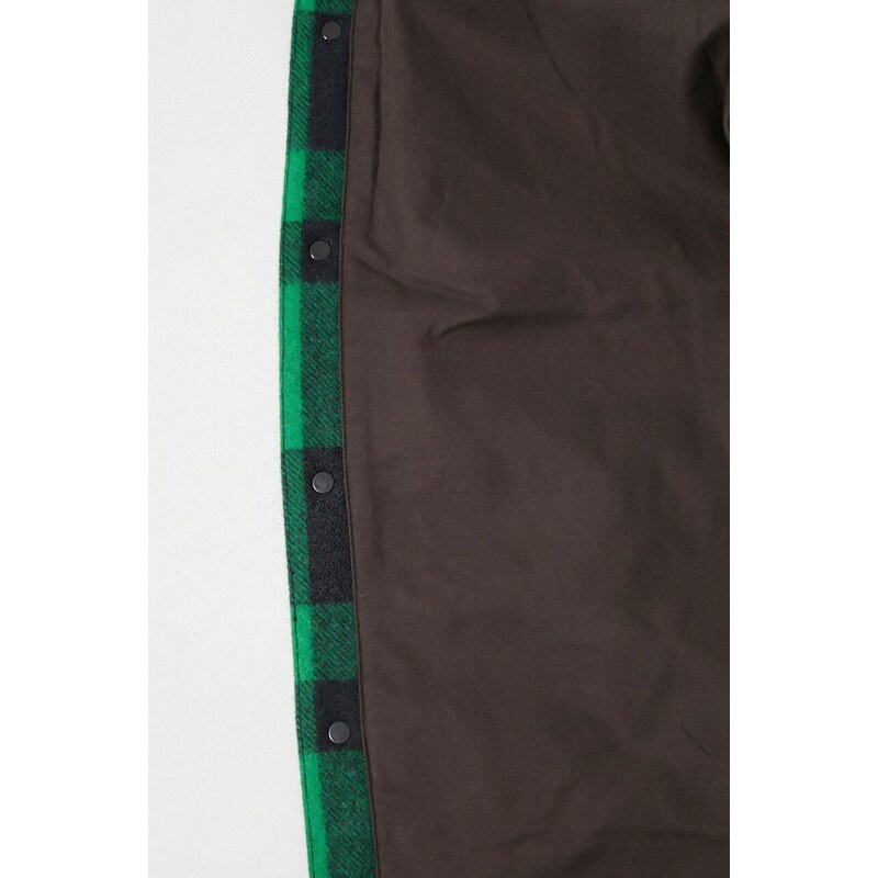 Vlněná bunda Filson Mackinaw zelená barva, přechodná, FMOSH0004