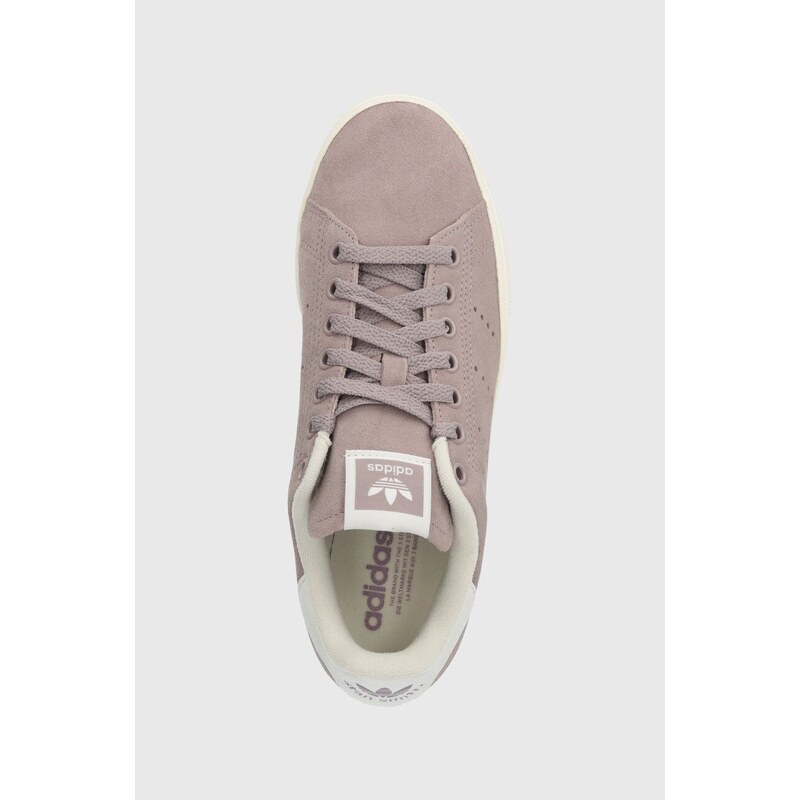 Semišové sneakers boty adidas Originals Stan Smith CS fialová barva, IE0433