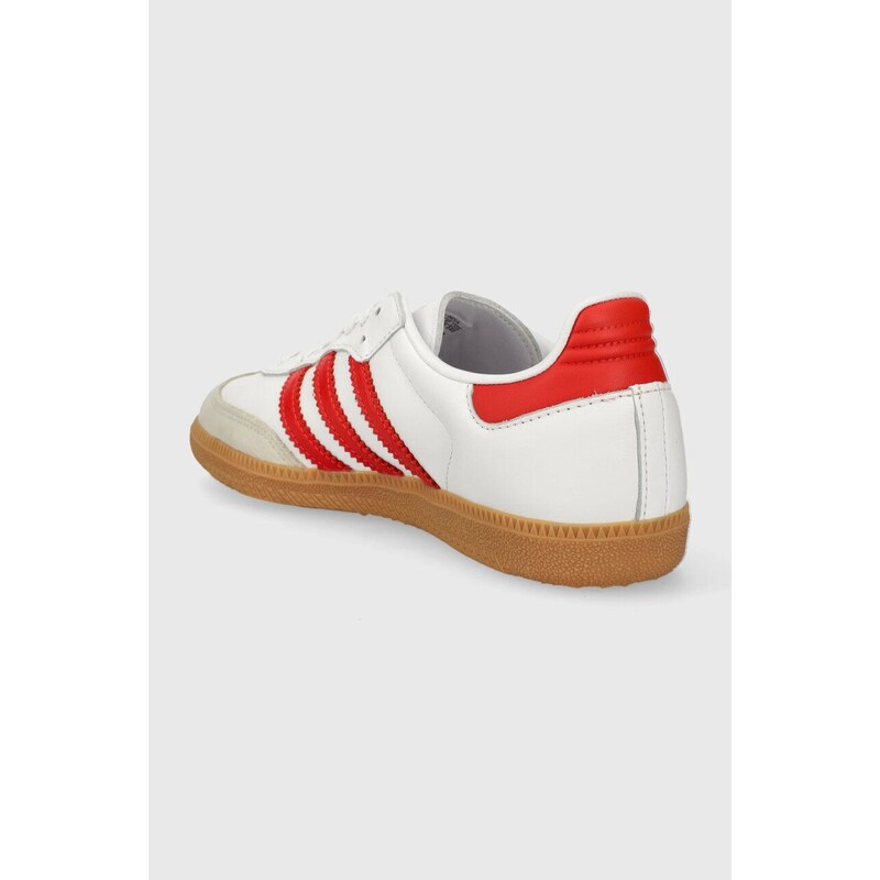 Kožené sneakers boty adidas Originals Samba OG bílá barva, IF6513