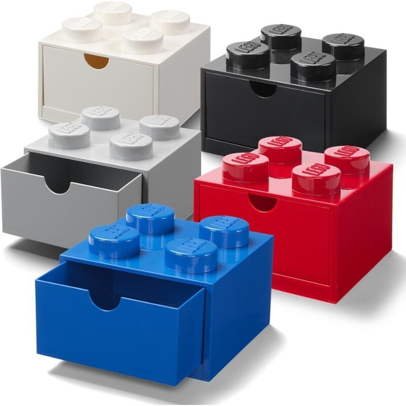 Lego Šedý úložný box LEGO Storage 15,8 x 15,8 cm