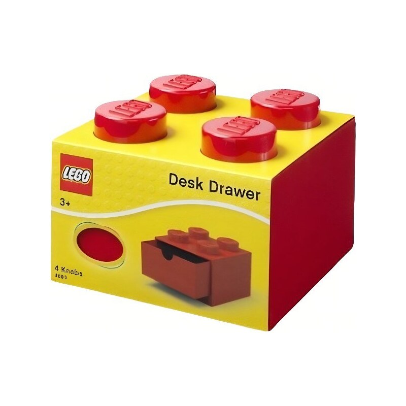 Lego Červený úložný box LEGO Storage 15,8 x 15,8 cm