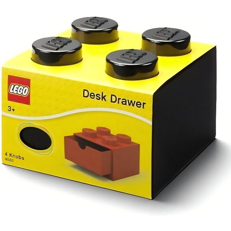 Lego Černý úložný box LEGO Storage 15,8 x 15,8 cm