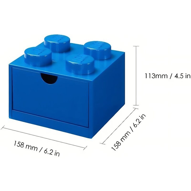 Lego Modrý úložný box LEGO Storage 15,8 x 15,8 cm