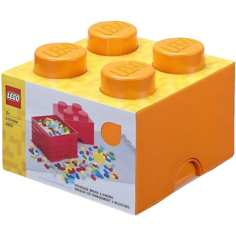 Lego Oranžový úložný box LEGO Smart 25 x 25 cm