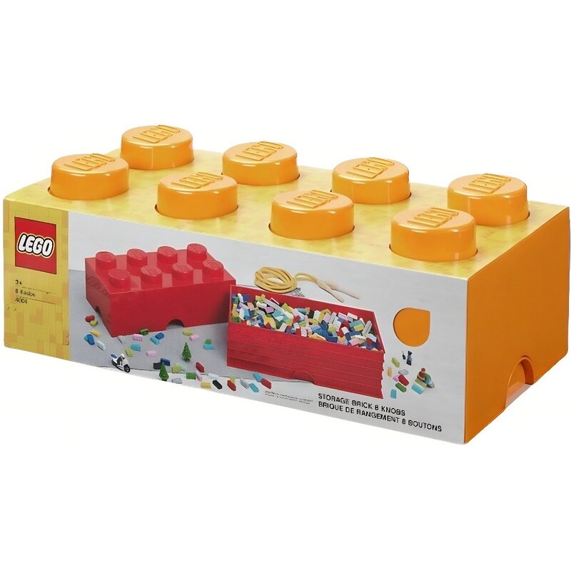Lego Oranžový úložný box LEGO Smart 25 x 50 cm