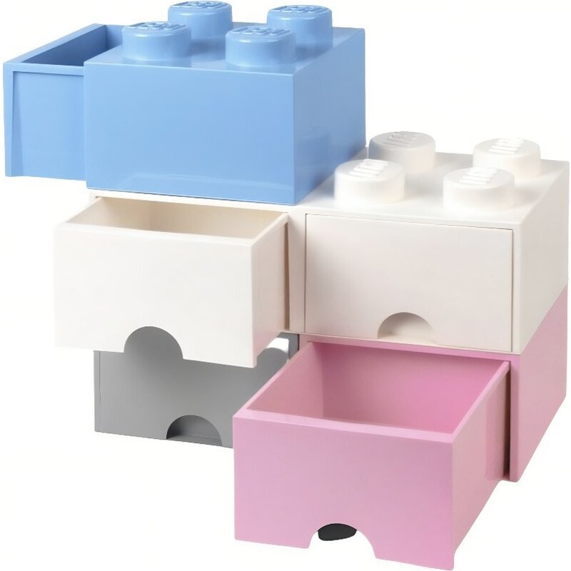 Lego Světle modrý úložný box LEGO Storage 25 x 25 cm