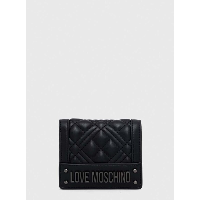 Peněženka Love Moschino černá barva