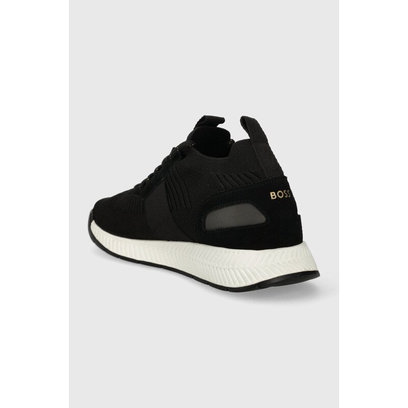 Sneakers boty BOSS Titanium černá barva, 50498245