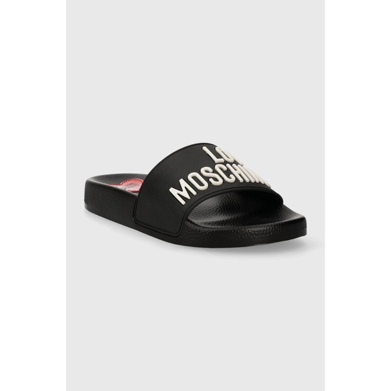 Pantofle Love Moschino dámské, černá barva, JA28052G1II14000