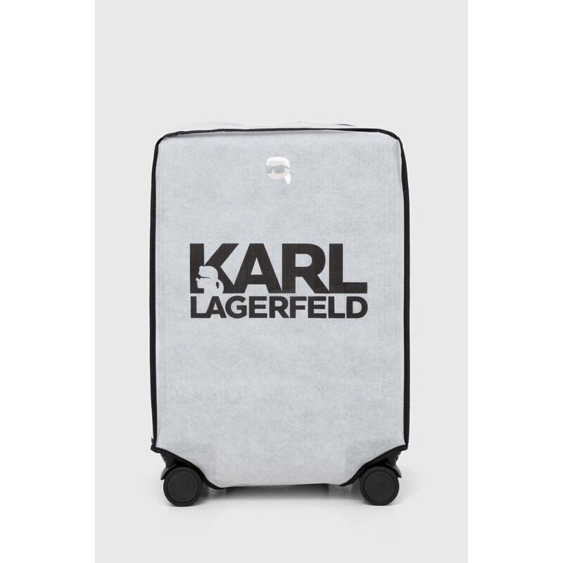 Kufr Karl Lagerfeld šedá barva