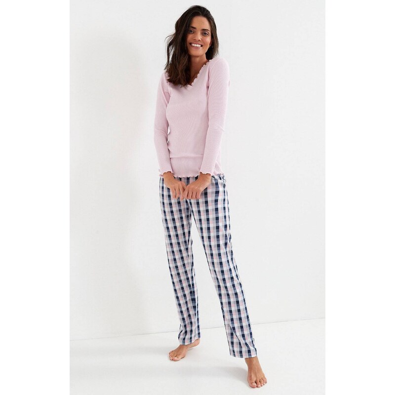 Pyjamas Cana 219 l/yr S-XL pink-grey